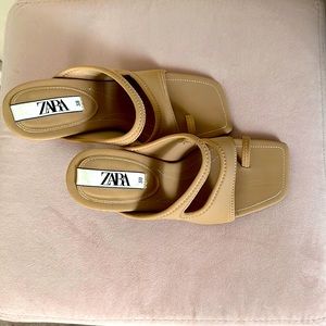 Slip on Sandals Beige Tan